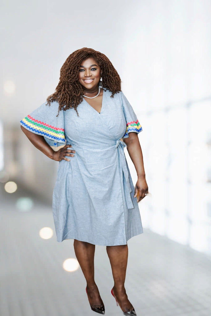 Bell Sleeve Karabela Wrap Dress