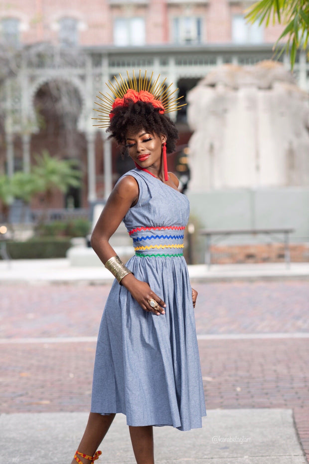Short One Shoulder Karabela Dress