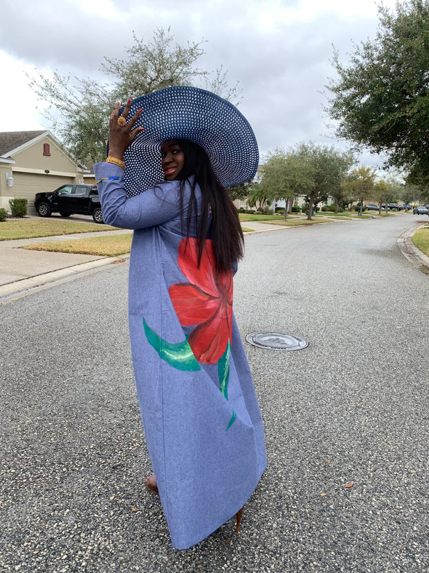 Hand Painted Kimono/Long Duster