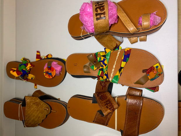 Leather Sandals From Haiti Size 9