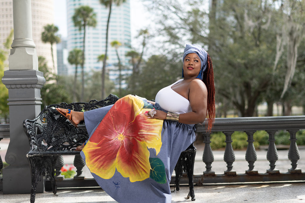 こころちゃん VOLUME LONG PANIER SKIRT 1 Pixie 90's Maxi Skirt – Kancan USA